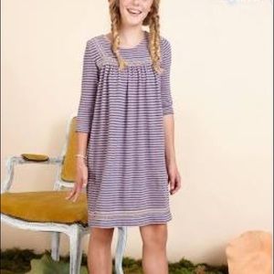 Striped Matilda Jane Dress Size 12 (girls)